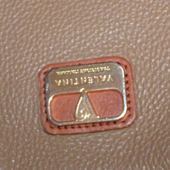 Valentina Genuine beige pebbled  leather Shoulder Bag Made in Italy - Picture 7 of 8